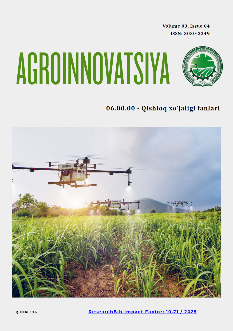 					View Vol. 3 No. 4 (2025): AGROINNOVATION
				
